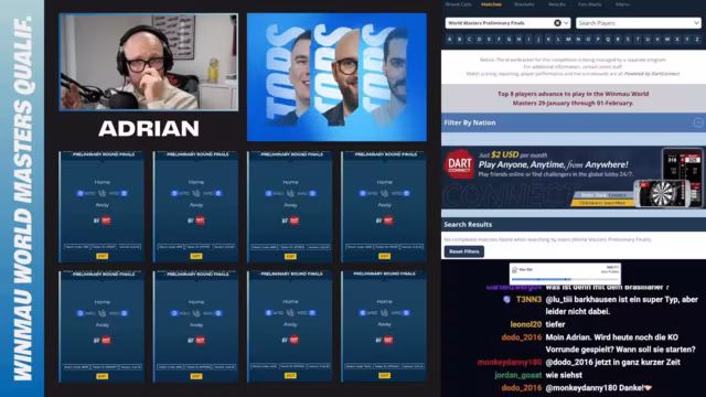 Qualifikation für das Winmau World Masters entschieden