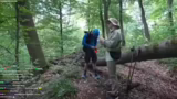 Speerwettbewerb und Hunde-Esk…
