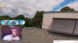 Werbung und Dachsprung