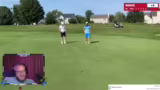 Golfspiel im Rough und Diskus…