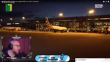 Taxikontrolle und Flugzeugabf…