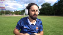 Live auf Fussballplatz