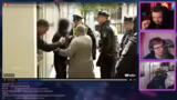 Polizeieinsatz und Diskussion…