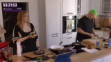 Braten des Camemberts und Vor…