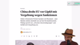 China droht EU wegen Sanktion…