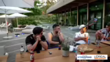 Sauna-Stream und Zuschauerpak…
