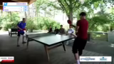 Tischtennis-Match um 200 Euro…