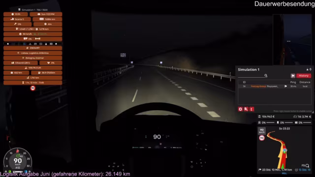 FoxLog-Group und Trucker-Route nach Italien im Live-Format