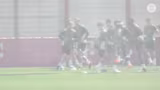 Das Abschlusstraining vor Real Madrid v…