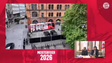 LIVE ! Die Meisterfeier am Marienplatz…