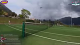 Tennisspiel und Vorbereitung…