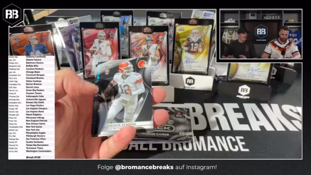 199-211: Chrome Black NFL-Break mit seltenen Highlights