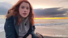 Sonnenaufgang in Neuseeland am Strand s…