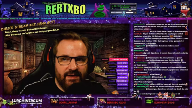 Später Streamstart mit hohem Arbeitsaufkommen