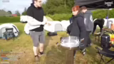 Grillvorbereitungen und Backs…