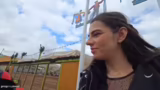 Hütten-Challenge und Person m…