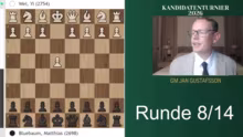 Wei Yi vs Bluebaum - Kandidatenturnier,…