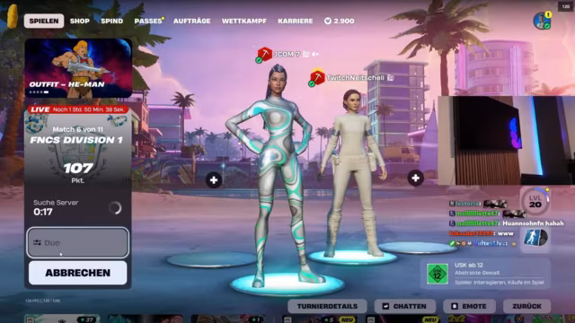 Fortnite-Profis starten FNCS Division 1 mit Nigel – Neues Turniersystem im Fokus