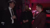 Interviews in der Pause