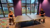 Intensives Tischtennis-Match…