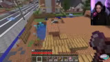 Teamarbeit im Minecraft-Hausbau unter Druck