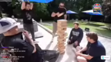 Jenga und Dinner