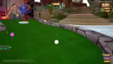 Start des Golfspiels und Wett…