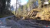 Beginn der Wanderung und erst…