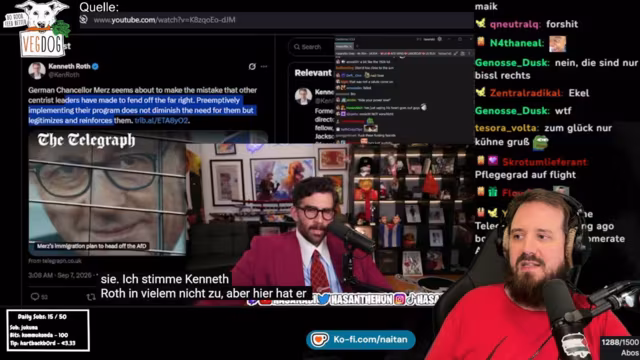 Nachrichten, Spielanalysen und politische Reaktionen mit Just Chatting