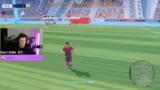Fußballspiel und Torwartposit…