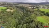 Drohnenflug am Wasserfall