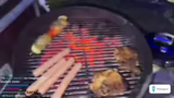 Kohle-Umschichtung und Grill-…