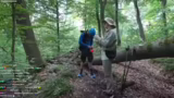 Speerweitwurf, Pause und Hund…