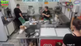 Pommes Zubereitung und Öl Qua…