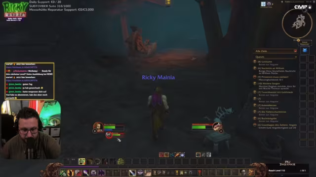 Levelaufstieg und Gruppenmissionen in der Welt von Azeroth