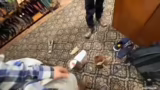 Fokus auf Stiefel und Hut