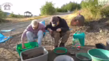 Vorbereitung auf die Dusche u…