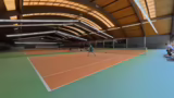 Intensives Tennis-Match und T…