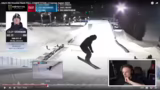 Ski-Stunt und Diskussion über…