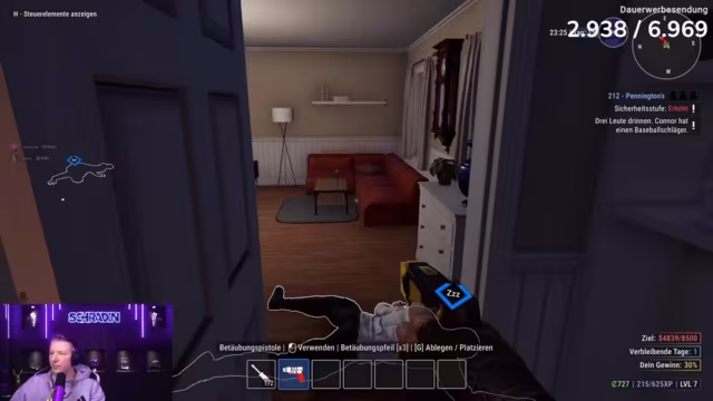 Abend unterbrochen von Kriminalität und Wildem Westen