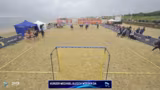 Deutsche Beachhandball-Meisterschaft: Gleich zwei Top-Spiele parallel im Regen