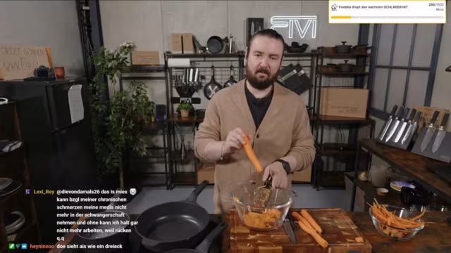 Kulinarische Experimente und Überraschungen im Live-Stream
