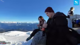Anfängerin fährt Ski in LAAX mit @morit…