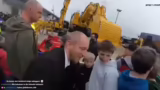 Fahrt mit einem Liebherr-Kran…