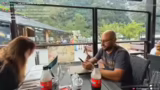 Ankunft am Restaurant und Ess…