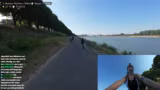 Zwei Streamer auf 50-km-Fahrradtour entlang des Rheins
