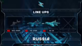 Team-Lineups und Flugzeug-Ana…