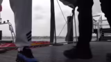 Turbulente Bootsfahrt im Regen